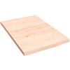 vidaXL Piano Bagno 40x60x2 cm in Legno Massello Non Trattato