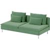 HomeTown Market Copridivano in tessuto resistente Compatibile For IKEA SODERHAMN copridivano. Divano non incluso. (Velvet Green Divano)
