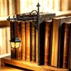 HUIKUANGEU Lampadario per Libreria,Lampada da Libreria per Biblioteca | Illuminazione Decorativa per Scaffale,Stile Lanterna Vintage,Mini Fermalibri Decorativo,Luci Decorative Per Angolo Lettura