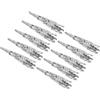 PATIKIL 41mm Corsetto Decorativo Supporto 10pz Spilla Spillone Vaso Tasca Boutonnieres Supporto per Matrimonio Festa Fai da Te Artigianato Argento Tono