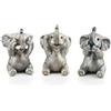 Irayin 3 Elefante Portafortuna, Elefante Statuetta, Decorazioni di Elefanti, Regalo Mamma, Regali Elefante per Donne, Non Vedo Non Sento Non Parlo, Decorazione Casa Moderna, Oggetti per Soprammobili