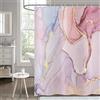 Hnmdmyi Tenda da doccia Marmo Ottico Rosa 200x180, Astratto Rosa Oro Viola Glitter Tenda da bagno Moderna Lusso Ombre Crystal Texture Ink Art Impermeabile Poliestere Tessuto Lavabile Tenda da Bagno