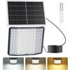 Giliwosy Lampada Solare LED da Esterno 520 LED, Angolo Luce 210°, 20000mAh, Timer | Faro Solare LED da Esterno con Telecomando, 3000/4000/6500K, Dimmerabile, IP66 Impermeabile, per Giardino, Cortile, Garage