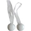 Generico SOLOVO 2 Fermatenda Magnetici Rotondi Stile Bottone, Bianco | calamita, nastro organza