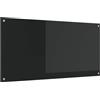 vidaXL Schienale da Cucina Nero 120 x 60 cm Vetro temperato | Fatto per durare anche con l'uso quotidiano, Sopporta il calore in cucina, Aspetto elegante e moderno