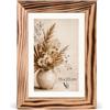 Velora Home&Living VELORA H&L Cornice Foto Legno Bruciato 15 x 23 cm - Cornice in Legno con Plexiglass Trasparente, Portafoto da Parete, Cornice per Poster, Fotografie, Puzzle, Diplomi e Certificati