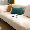 SHANNA - Copridivano in finta lana spessa per 1, 2, 3, 4 posti, nuovo copridivano angolare universale antiscivolo a forma di L, super morbido e resistente alla polvere per salotto (Beige, 70)