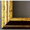 Artecentro cornice dorata per quadri - oro/colore con o senza passepartout in legno-varie misure (oro, 30x40)