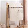 LLZJDDPLY Copriabiti da Armadio, Copertura for Stand Appendiabiti Protettiva Antipolvere Telo Copri Stender Vestiti con Finestra Trasparente Visibile(Beige,90x120cm/35x47in)