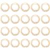 BENECREAT 20 PCS Anelli a Maglie Placcati Oro 18K Anelli in Ottone Connettori per Gioielli per Braccialetti Collana Fai da Te, Diametro 21mm