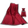 BLESSUME Tarocchi Tovaglia Altare Divinazione in Tessuto con tarot bag (Rosso)