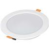 LEDLUX Faretto Led Incasso Rotondo, Stile Pannello Led Plafoniera A Soffitto (12W 1200LM Ø145mm, 3000K)