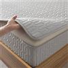LGQLYH Fodera per Materasso Matrimoniale con Cerniera 160x190 Personalizzabile Coprimaterasso Trapuntata Singolo Lenzuolo Angoli Proteggi Materasso Topper Lavabile Rivestimento Alto 5-40cm(140X200+21cm,B)