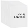 BENECREAT 20 Fogli Bianco Matboards Matboards, Backerboard Senza Acidi da 25x20 cm per Foto da 20.3x25.4 cm, Arte, Cornice per Foto