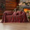 L'Emporio Casa Telo Arredo Fantasia Copridivano Copriletto in Cotone Panama, Granfoulard, 160x260-260x280-360x280 cm, Made in Italy (Scozzese, 160x280)