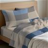 Mahome Set Lenzuola Francese Cotone 100% Puro Italiano Morbido - Completo Letto Francese Lenzuolo Sopra 200x300, Lenzuolo con Angoli Sotto 140x200+h25, 2 Federe 50x80 - Made in Italy