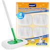 KEEPOW Panni Riutilizzabili per Swiffer Lavapavimenti - Asciutto & Bagnato | Panni Microfibra per Swiffer Sweeper, Chenille, 5× potere pulente, per Swiffer Wet, Ottimo Effetto Pulente, Lavabili, Bianco