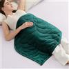 Sivio Piccola Coperta Ponderata 2.3 kg 58x74 cm, Velluto Cristallo di Lusso, Relax per Divano/Ufficio, Lavabile | Verde Scuro