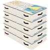 Amonsen Confezione da 5, 97*50*14cm, Sacchetti di stoccaggio sotto il letto lunghi e stretti per vestiti, biancheria da letto, organizzatore di maglioni, scatola di stoccaggio per abiti da sposa, Beige
