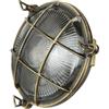 Licht-Erlebnisse Lampada da Esterno Da Parete Ottone Vetro Ø 21 cm E27 Inox IP64 in Casa Antica Giardino Balcone Lampada Da Parete Esterno