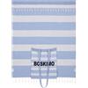BOSKIMO Telo mare grande con borsa cucita 2 in 1, pareo stile fouta con frange, 90 x 200 cm, asciugamano e borsa multiuso uomo e donna, ideale per piscina, picnic, spa e viaggi, 5 colori