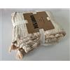 DEKADRON Coperta in 100% mussola di cotone, copriletto a 4 strati, morbido cotone turco, coperta reversibile, avorio (copriletto 47 x 71-120 x 180 cm)