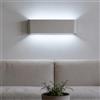 TOT ELECTRIC Applique da Parete LED 15W Bianco Lampada Mderna Rettangolare con luce sopra e sotto per interno camera da letto cucina soggiorno bagno ufficio