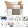 Homebliss Federe Cuscino 50x70 cm Set 2 Pezzi Microfibra, Quadri Beige Tortora