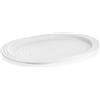 Guzzini - Tierra, Vassoio L in Plastica Riciclata - Bianco Latte, 47,5x32,5xh3 cm - 197401156