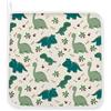 Panini Tessuti Corredo Asilo Tovagliolo con nome Ricamato in puro cotone per la pappa - pranzo - merenda in asilo dimensione 31 x 31 cm Fantasia Dinosauri