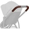 PROTEC TIF | Copri manubrio in pelle sintetica marrone scuro compatibile con UPPAbaby Vista (V2 & V3, 2019-2020) - Manicotti protettivi di alta qualità, durevoli e resistenti ai graffi