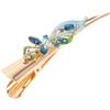 BELLIFFY Fermaglio per capelli vintage a becco d'anatra in metallo con strass e fiori, fermaglio decorativo per capelli per donne e ragazze, robusto accessorio per capelli per matrimonio, compleanno e
