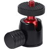 Generic 1/4 testa a sfera del supporto del filo 360 gradi di rotazione, colore rosso