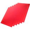 GRIRIW 6 Pezzi Foglio Filtro Luce Rosso in Pvc per Gel Colorati | Pellicola Trasparente per Regolazione Cromatica, Uso in Scrapbooks e Memory Album