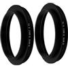 jojofuny 2 Pezzi Adattatore Nero M48x0,75 Telescopio Maschio a M42x0,75 | Lega di Alluminio, Connessione Precisa, Compatibile Lente e Telescopio