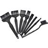 Anneome Kit Spazzola Antistatica 10 in 1 in Plastica Nylon Nero | Portatile e Flessibile, per Spazi Ridotti, Uso Sicuro e Leggero, Set Tecnico per Pulizia Delicata