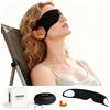 MIUTARMINI Mascherina per dormire ultra sottile da 0,3 mm e 5 g, traspirante, da viaggio, con custodia portatile, per chi dorme di lato, oscurante per voli, spiaggia, ufficio e