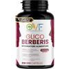 PARAFARMACIA, ORGANIC VITAMINS & FOOD OVF Glico Berberis 180 cps Integratore Alimentare con Berberina, Acido Alfa Lipoico, Gymnema, Cardo Mariano, Cromo e Cannella Supporta Metabolismo e Favorisce la Funzionalità Cardiovascolare