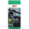 SONAX SONAX Salviette umidificate multiuso per la pulizia della plastica (25 pezzi) puliscono e curano plastica, vinile, legno e gomma | Art. N. 04121000