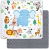 Funsland Tappeto Gioco Bambini, 200x180cm Tappetino Neonato Impermeabile, Pieghevole Morbido & Spessa Tappeto Tummy Time Neonati, Animale Tappeto Gioco Sensoriale Interattivo per Bambini 1 2 3 Anni