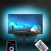 Mexllex Strisce LED USB 4M, LED TV Retroilluminazione Intelligente, Sincronizzazione con Musica, LED Striscia RGB con App Control,LED Striscia per TV da 55-75 Pollici