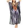 YouKD Abito estivo floreale allentato Caftan Boho Beach Bikini Cover Up Dress Plus Size Robe per le donne