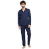 ZD ZERO DEFECTS Pigiama in cotone egiziano - Filo di Scozia - ZD ZeroDeffetts - Massimo comfort - colore blu navy (dalla taglia S alla 2XL)