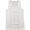 Liabel Canottiera donna spalla larga Lana Cotone - 6, Bianco