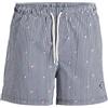 JACK & JONES Jpstmaui Breeze Mini Stripe Swim SRT SN, Blazer Blu Marine, XXL Uomo
