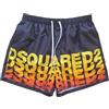 DSQUARED2 Costume da Bagno Boxer Midi da Uomo D7B626710 Nero (IT, Numero, 52, Regular, Regular)