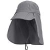 WANYING Unisex Cappello Safari Cappello da Sole con Protezione del Collo Anti UV Berretto di Baseball per Accamparsi All'aperto - Blu Marino