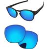 PapaViva Lenti di ricambio per Oakley Latch OO9265, Blu ghiaccio - Non polarizzato, Taglia unica