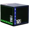 Amagogo Jump Pliometrico Cubo Allenamento Box Jumps Step Fitness Schiuma Rivestita Superficie Antigraffio Numerazioni Applicazioni Adatto a Palestra Casa Allenamenti Condizionamento , Piccolo Circa 2,8 Kg
