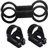 JUMPLAWN Sturdy Snorkel Supporto per Tubo da Snorkeling Robusto e Riutilizzabile, Set 4 Pezzi Leggero e Portatile per Attrezzatura Snorkeling